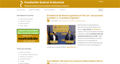 Desktop Screenshot of fundacionsustrai.org